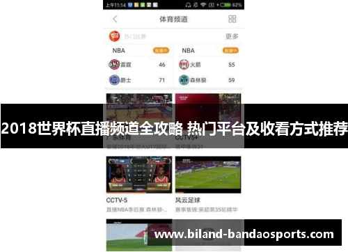 2018世界杯直播频道全攻略 热门平台及收看方式推荐